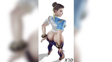 Super Smash Bros Ultimate - Shaking Butt Chun-Li Hentai 3D