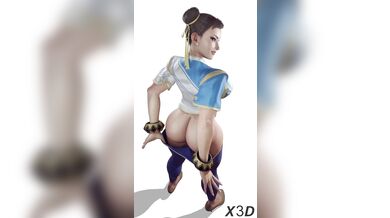 Super Smash Bros Ultimate - Shaking Butt Chun-Li Hentai 3D