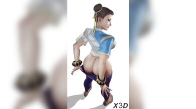 Super Smash Bros Ultimate - Shaking Butt Chun-Li Hentai 3D