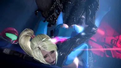 Zelda Sexy Morphball Bang with a Space Entity - Tiffany86