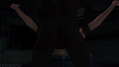 Claire Redfield, the sexy Resident Evil heroine, gets fucked so hard that she reaches her climax during sunrise