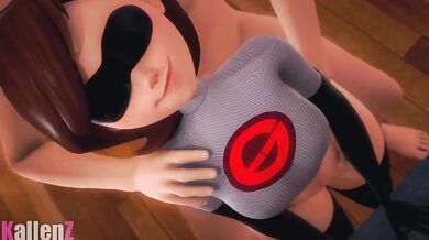 Mrs Incredible gets pounded by a giant cock - KallenZ