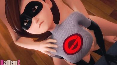 Mrs Incredible gets pounded by a giant cock - KallenZ