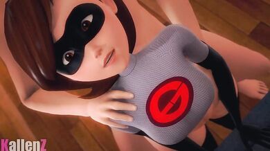 Mrs Incredible gets pounded by a giant cock - KallenZ