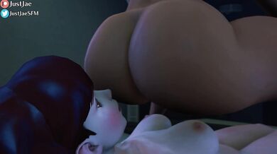 Overwatchs DVa Gets Fucked By Her Shadow In A Hot Hentai Threesome