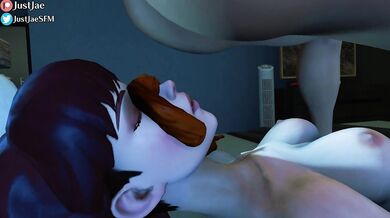 Overwatchs DVa Gets Fucked By Her Shadow In A Hot Hentai Threesome