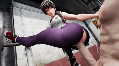 Yuri Sakazaki and her Gym Partners have an erotic adventure in the shower room, leaving their partners breathless