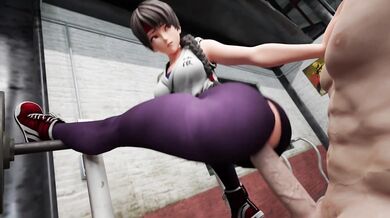 Yuri Sakazaki and her Gym Partners have an erotic adventure in the shower room, leaving their partners breathless