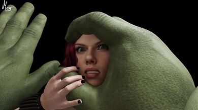Moogans Hulk and Black Widow Love Affair