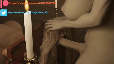 Mutant Futa Lady Dimitrescu Gives A Blowjob