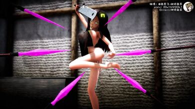 Sexy Female Martial Artists Seduced by Strong and Muscular Men