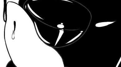 Thrusting with a vengeance, the black slimy monster ravages the tight pussy of [redacted] as she begs for more