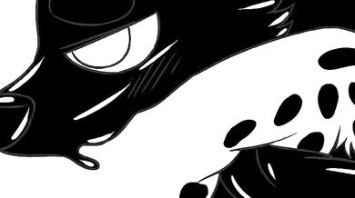 Thrusting with a vengeance, the black slimy monster ravages the tight pussy of [redacted] as she begs for more