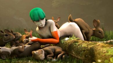 Morrigans Love for Bunnies Increases Tenfold with Santalols Help!