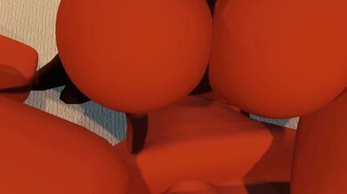 A horny succubus takes pleasure in seducing men and having wild sex with them in a 3D online game called Roblox