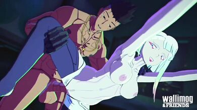 The naughty David and the seductive Lucy meet in the Wallimogs and engage in some hot action