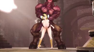 The Mighty Demon Lord, Baron of Hell (Doom), unleashes his infernal power upon the world in this epic hentai PORN video