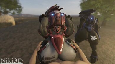 The Human Male and Female Sangheili - A Hentai Stress Relief Session with Niki3d