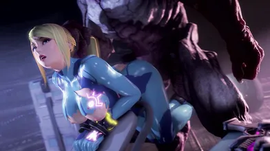 Super Mario Bros XXX - Samus Gets Fucked From Behind by Ambrosia