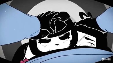 Watch this hot and sexy PMV featuring two very horny teenagers who cant keep their hands off each other!