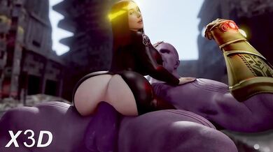The Avengers sexy assassin is in for a rude awakening when the Mad Titan shows up to give her a reality check!