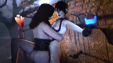 The Secret Lives of Witchers: Morrigan and Yennefers Lesbian Romp with Leerico213