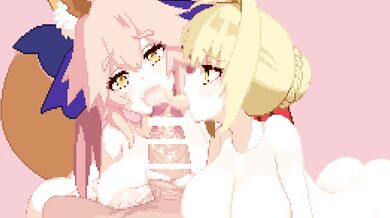 In the Land of Shikoku, Nero and Tamamo [Kunabishi]