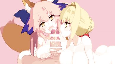 In the Land of Shikoku, Nero and Tamamo [Kunabishi]