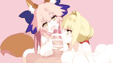 In the Land of Shikoku, Nero and Tamamo [Kunabishi]