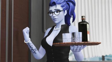 The story of a sexy young widow who wears white lingerie and uses her seductive powers to bring men to their knees