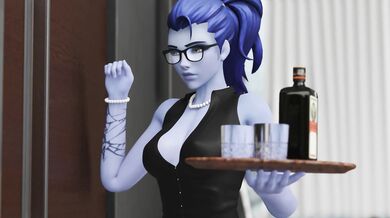 The story of a sexy young widow who wears white lingerie and uses her seductive powers to bring men to their knees