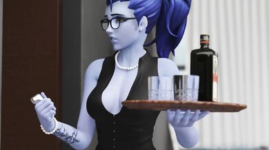 The story of a sexy young widow who wears white lingerie and uses her seductive powers to bring men to their knees