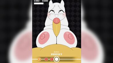 Watch how Toriel, the kind-hearted monster mom, gets down in her sexy cow bikini as she grooves to the beat of a bangin track