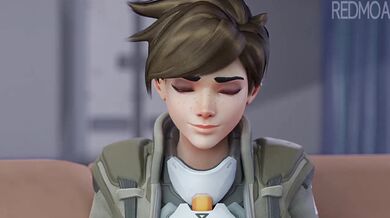 Tracer gets a blowjob from Redmoa in stunning 4K quality!