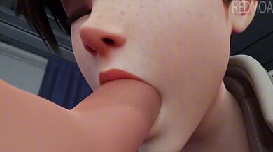 Tracer gets a blowjob from Redmoa in stunning 4K quality!