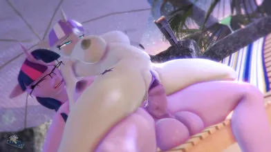I hope you enjoyed your pool time with Mommy HoovesArt, but it looks like someone else is ready to join in on the fun!