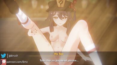 After a long day of chores, Hu Tao decides to take some time for herself and indulge in her secret passion