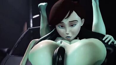 Miss Incredible is getting fucked by General Butch in a hot and steamy scene from this hentai porn movie