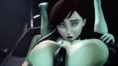 Miss Incredible is getting fucked by General Butch in a hot and steamy scene from this hentai porn movie