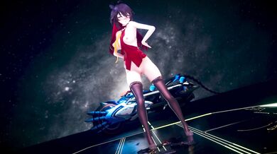 The Elf Queen Veliona gets down and dirty with a sexy dance and sex