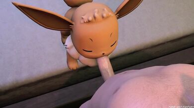 Eevee gets a Blowjob from a Fang-tastic Fantasy