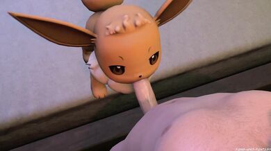 Eevee gets a Blowjob from a Fang-tastic Fantasy