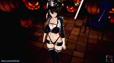 Youre in for a treat when you watch the hentai porn video, Trick or Treat: Baltimores Happy Helloween