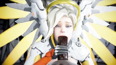 Watch as she takes his cock in her mouth and gives him the best blowjob he has ever had! This Mercy POV Blowjob will leave you wanting more