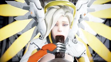Watch as she takes his cock in her mouth and gives him the best blowjob he has ever had! This Mercy POV Blowjob will leave you wanting more