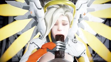 Watch as she takes his cock in her mouth and gives him the best blowjob he has ever had! This Mercy POV Blowjob will leave you wanting more