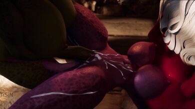 This is the story of 4 girls who have fun with each other and a dragonborn in an erotic adventure