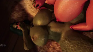 This is the story of 4 girls who have fun with each other and a dragonborn in an erotic adventure