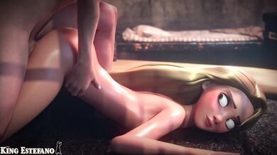 ``` Rapunzel and the Knight in Shining Armor Finishing Her Off (Kingestefano) ```