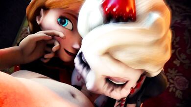 The Frozen Queen and Elsa Get Blown by a Giant Lordaardvark in an Erotic Domination Show!